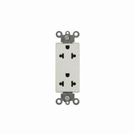 LEVITON Electrical Receptacles 15A 125 250V Europlug Wht 5825-W